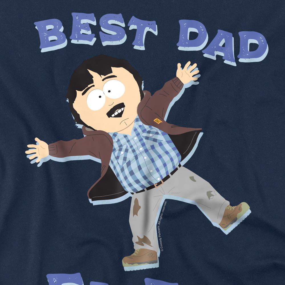 Navy - Side - South Park Mens Best Dad Ever Randy Marsh Fathers Day T-Shirt