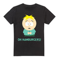 Black - Front - South Park Mens Oh Hamburgers Butters T-Shirt