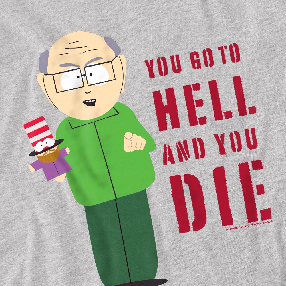Sport Heather - Pack Shot - South Park Mens Hell Mr Garrison T-Shirt
