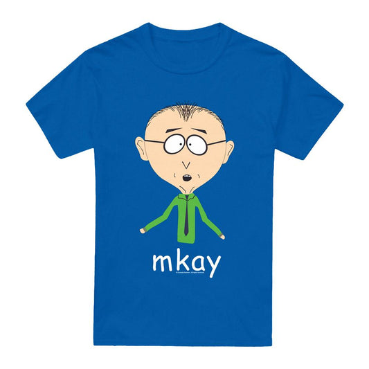 Royal Blue - Front - South Park Mens Mkay Mr Mackey T-Shirt