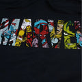 Navy - Side - Marvel Mens Characters Logo Hoodie