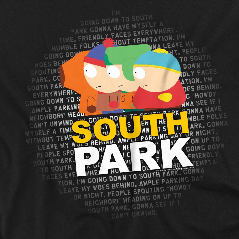 Black - Side - South Park Mens Lyrics T-Shirt