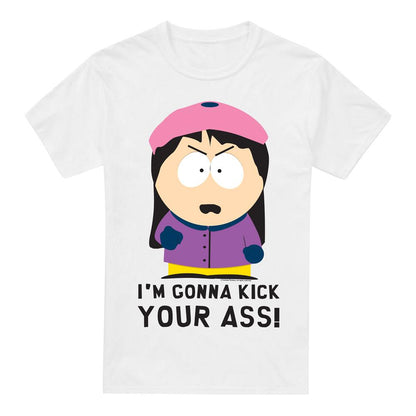 White - Front - South Park Mens I´m Gonna Kick Your Ass T-Shirt