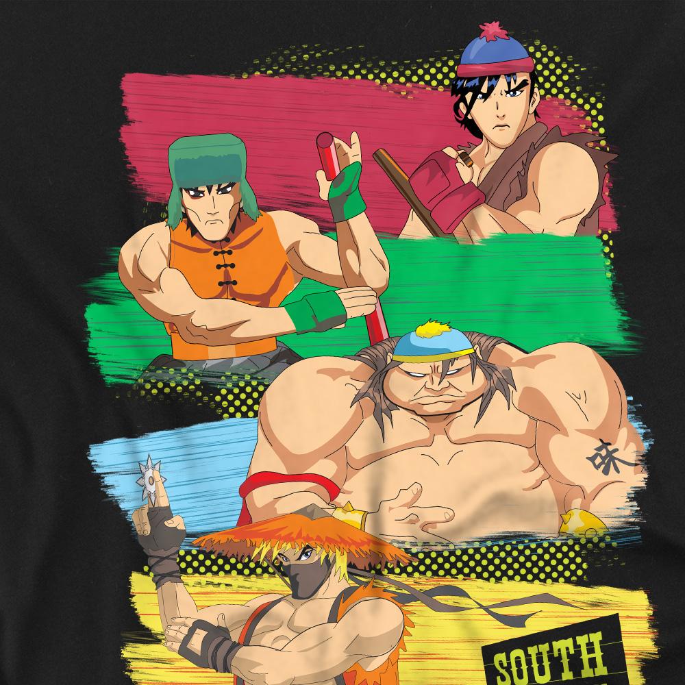 Black - Side - South Park Mens Anime T-Shirt