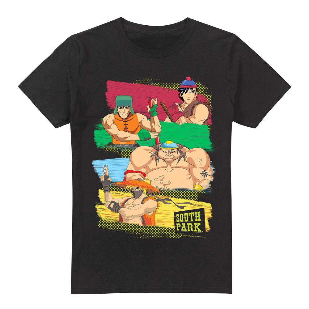Black - Front - South Park Mens Anime T-Shirt
