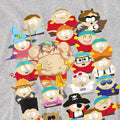 Sport Heather - Side - South Park Mens Many Faces Of Cartman T-Shirt