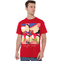 Red - Side - South Park Mens Kyle & Wendy Squares Valentine`s Day T-Shirt