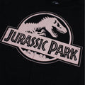 Black-Pink - Side - Jurassic Park Womens-Ladies Logo T-Shirt