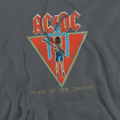 Charcoal - Side - AC-DC Mens Flick of the Switch Hoodie