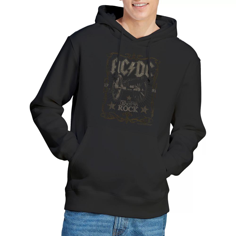 Black - Lifestyle - AC-DC Mens Rock Label Hoodie