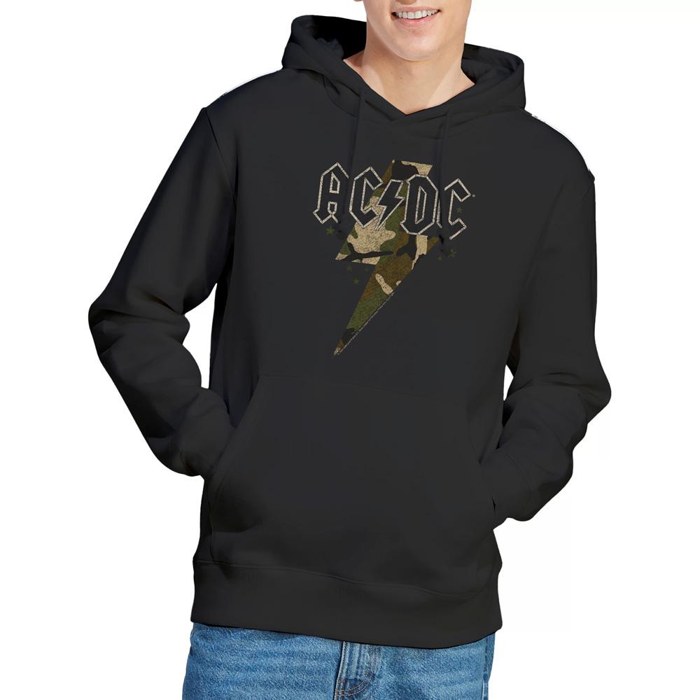 Black - Lifestyle - AC-DC Mens Camo Bolt Hoodie