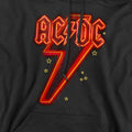 Black - Side - AC-DC Mens Neon Bolt Hoodie