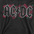 Black - Pack Shot - AC-DC Mens Roses Logo Hoodie