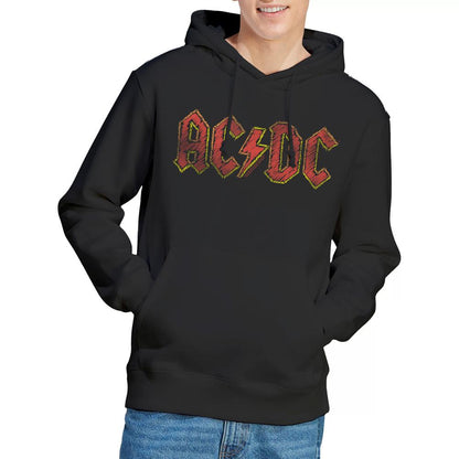 Black - Lifestyle - AC-DC Mens Hand Drawn Logo Hoodie