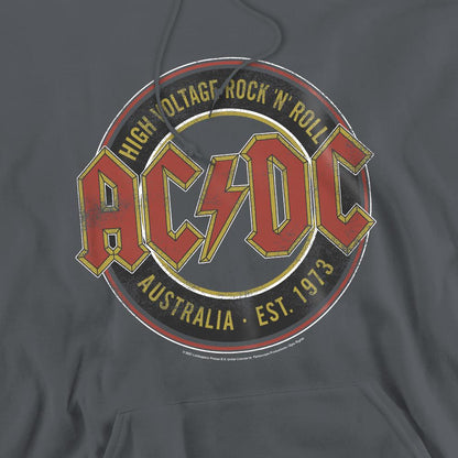 Charcoal - Pack Shot - AC-DC Mens Est. ´73 Hoodie