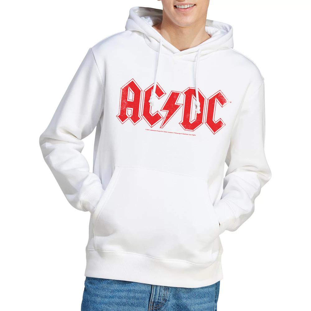 White - Lifestyle - AC-DC Mens Logo Hoodie