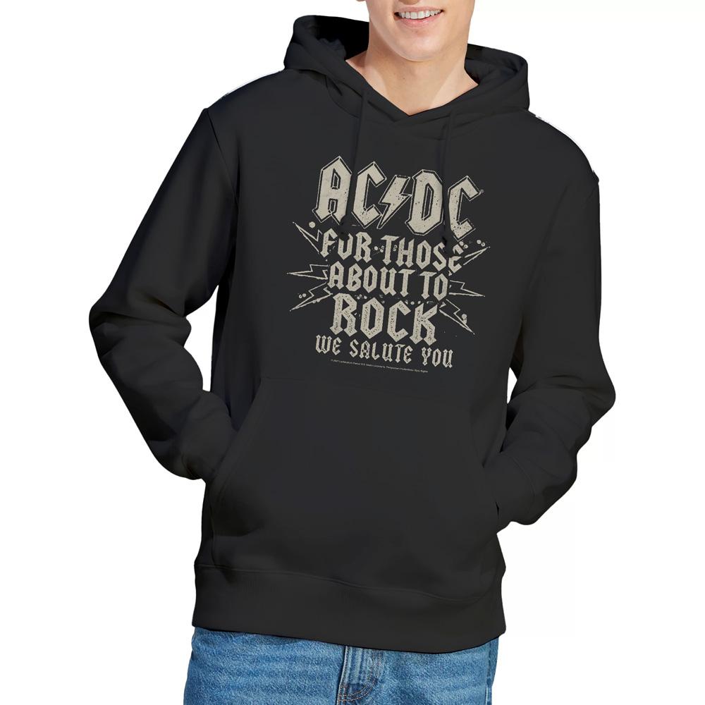 Black - Lifestyle - AC-DC Mens Salute Hoodie