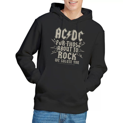 Black - Lifestyle - AC-DC Mens Salute Hoodie