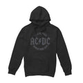 Black - Front - AC-DC Mens Tour Emblem Hoodie
