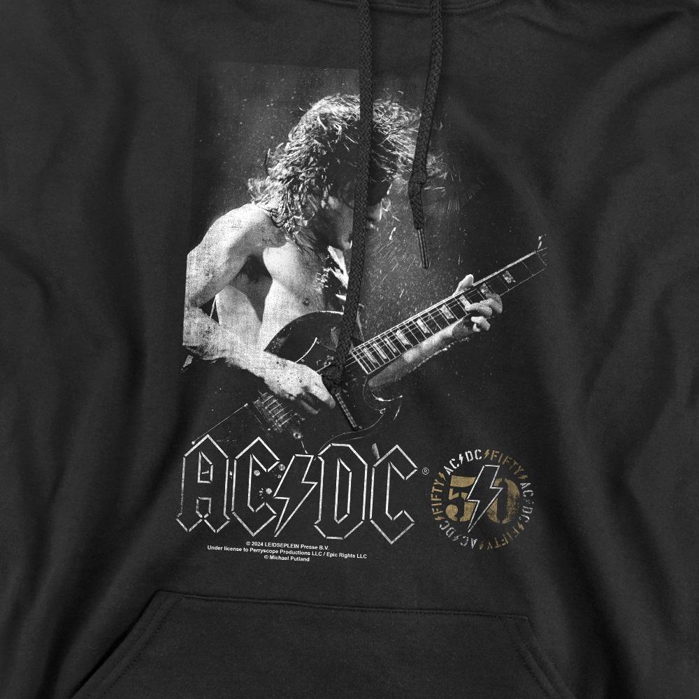 Black - Pack Shot - AC-DC Mens Photo Guitar Hoodie