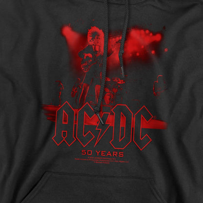 Black - Pack Shot - AC-DC Mens Live 50 Hoodie