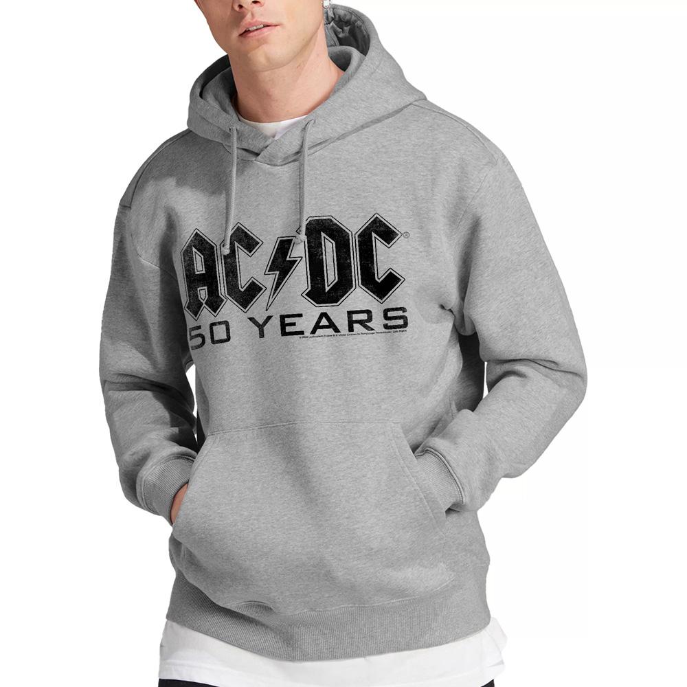 Sport Heather - Lifestyle - AC-DC Mens 50 Years Logo Hoodie