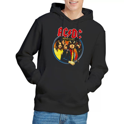 Black - Lifestyle - AC-DC Mens Highway To Hell Emblem Hoodie