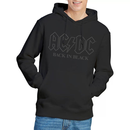 Black - Lifestyle - AC-DC Mens Back In Black Outline Hoodie