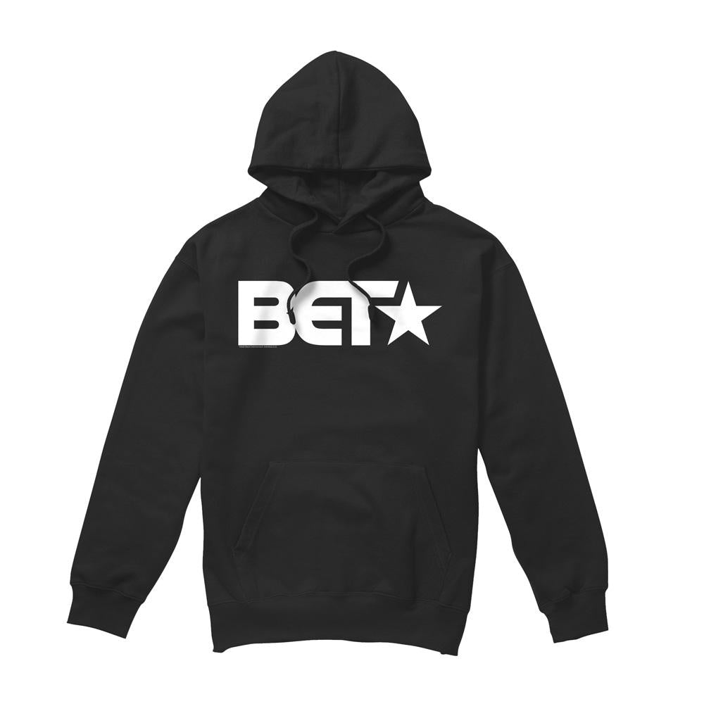 Black - Front - BET Mens Logo Hoodie