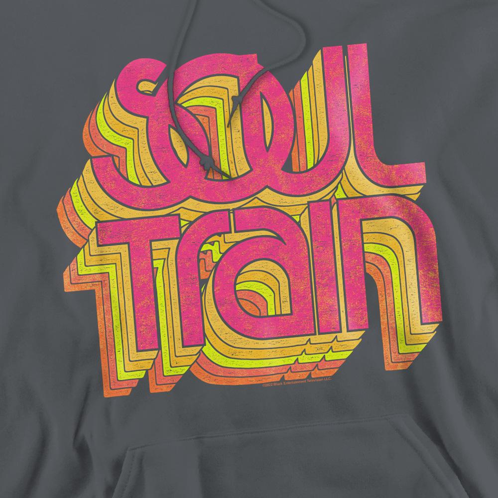 Charcoal - Pack Shot - BET Mens Soul Train Vibing Logo Hoodie