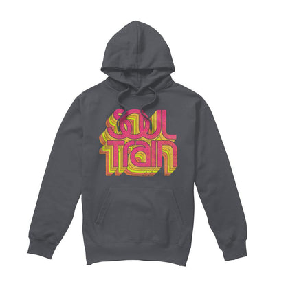 Charcoal - Front - BET Mens Soul Train Vibing Logo Hoodie