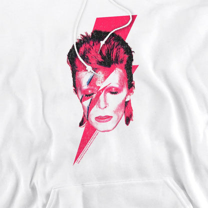 White - Side - David Bowie Mens Aladdin Sane Hoodie