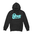 Black - Front - David Bowie Mens Logo Hoodie