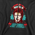 Black - Pack Shot - David Bowie Mens Ziggy Heads Hoodie