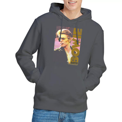 Charcoal - Lifestyle - David Bowie Mens Smokin Hoodie