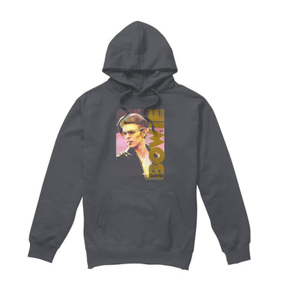 Charcoal - Front - David Bowie Mens Smokin Hoodie