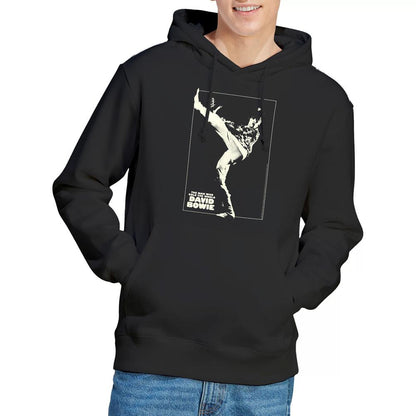 Black - Lifestyle - David Bowie Mens The Man Cover Hoodie