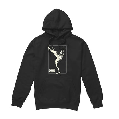 Black - Front - David Bowie Mens The Man Cover Hoodie