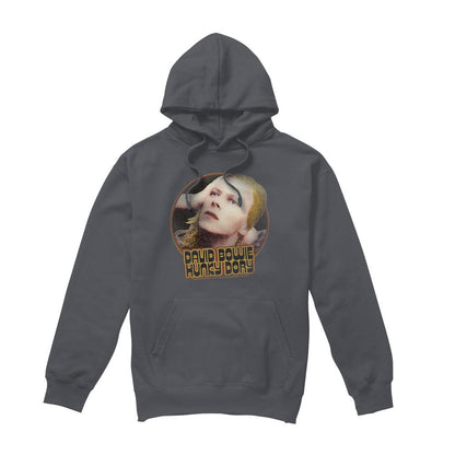 Charcoal - Front - David Bowie Mens Hunky Dory Circle Hoodie