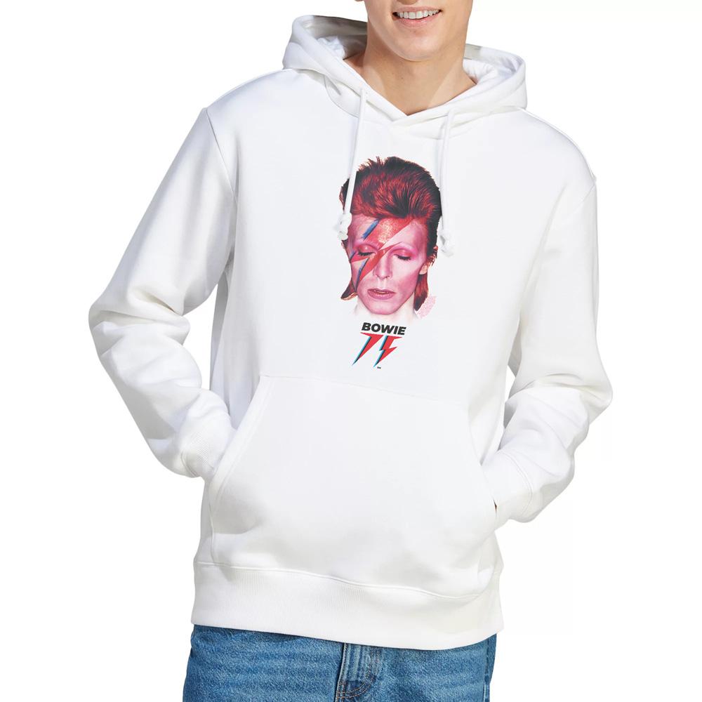 White - Lifestyle - David Bowie Mens Aladdin Sane ´75 Hoodie