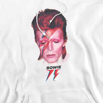 White - Pack Shot - David Bowie Mens Aladdin Sane ´75 Hoodie