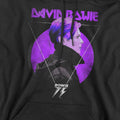 Black - Pack Shot - David Bowie Mens 75 Side Profile Logo Hoodie