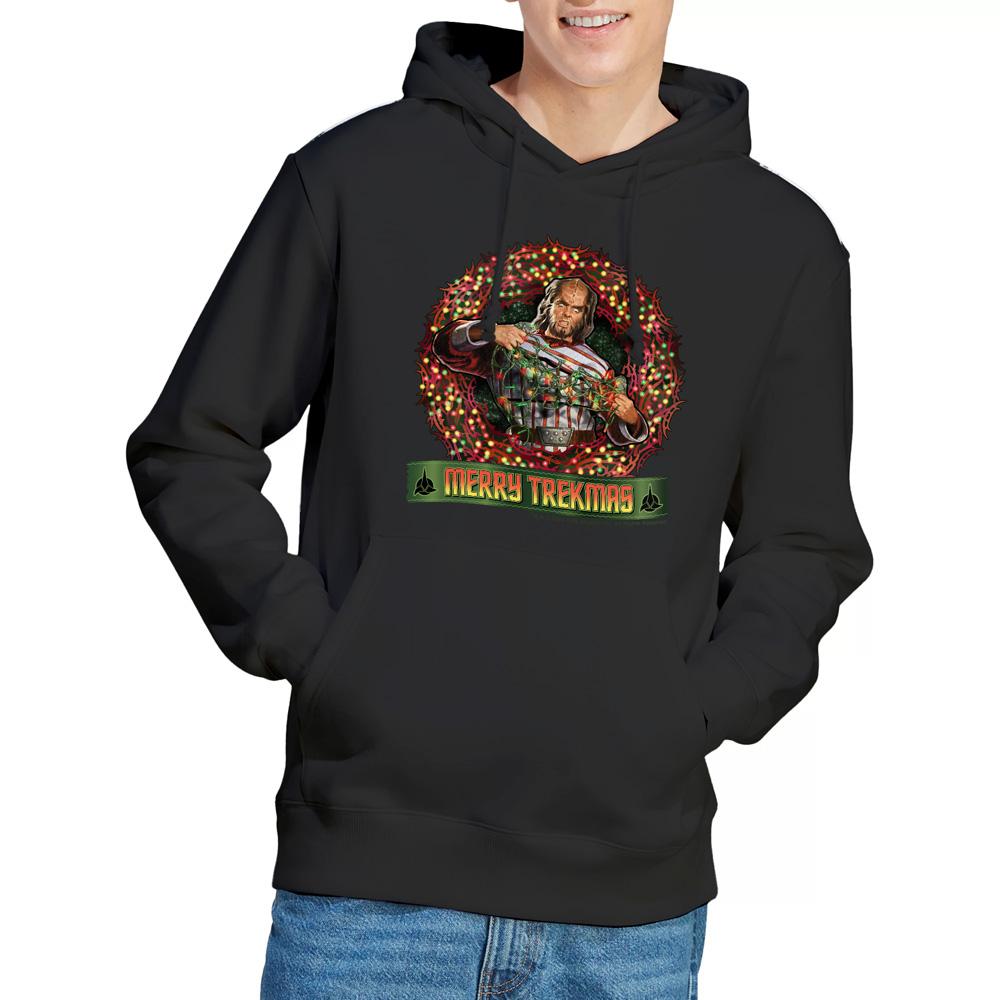 Black - Lifestyle - Star Trek Mens Merry Trekmas Christmas Hoodie