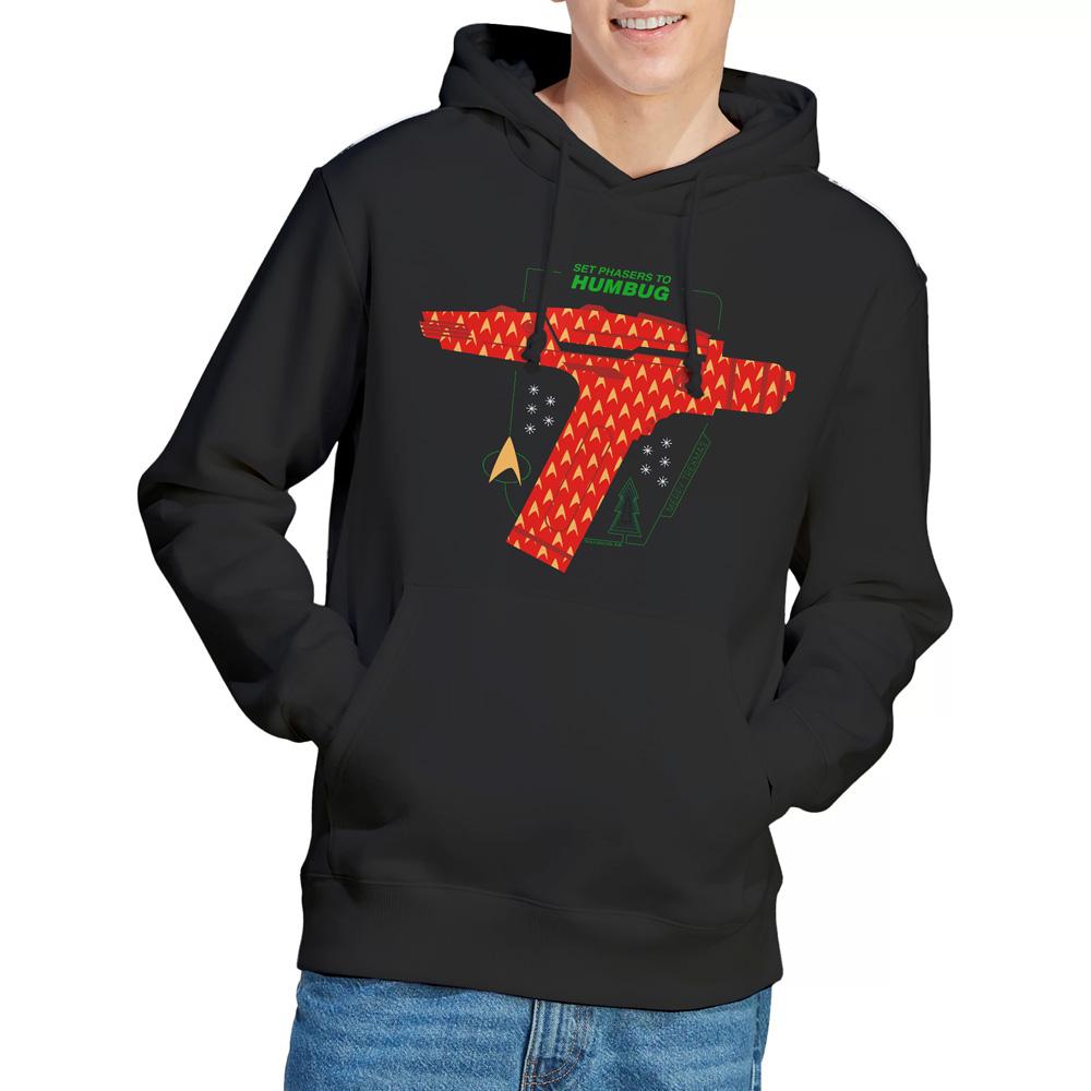 Black - Lifestyle - Star Trek: The Original Series Mens Phaser Set To Humbug Christmas Hoodie