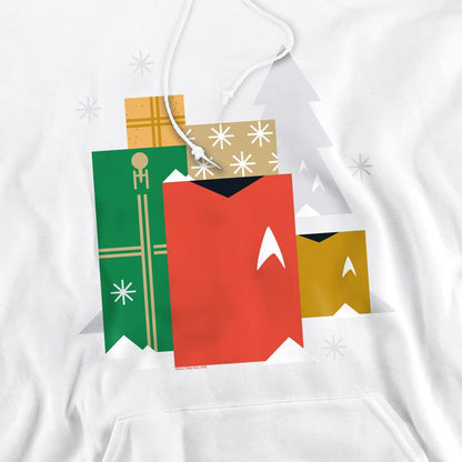 White - Pack Shot - Star Trek: The Original Series Mens Present Christmas Hoodie