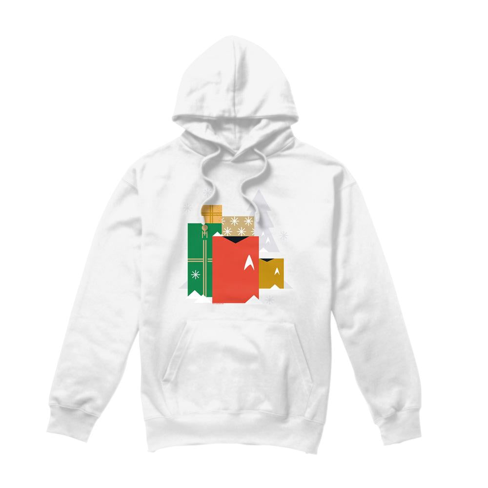 White - Front - Star Trek: The Original Series Mens Present Christmas Hoodie
