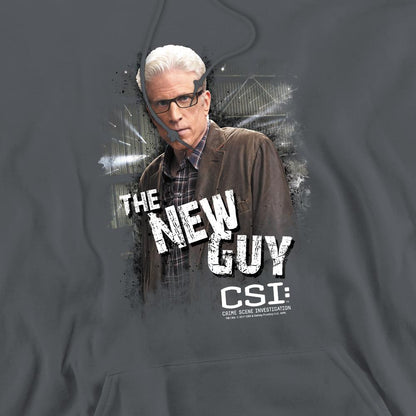 Charcoal - Pack Shot - CSI Mens The New Guy Hoodie