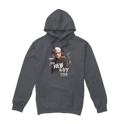Charcoal - Front - CSI Mens The New Guy Hoodie