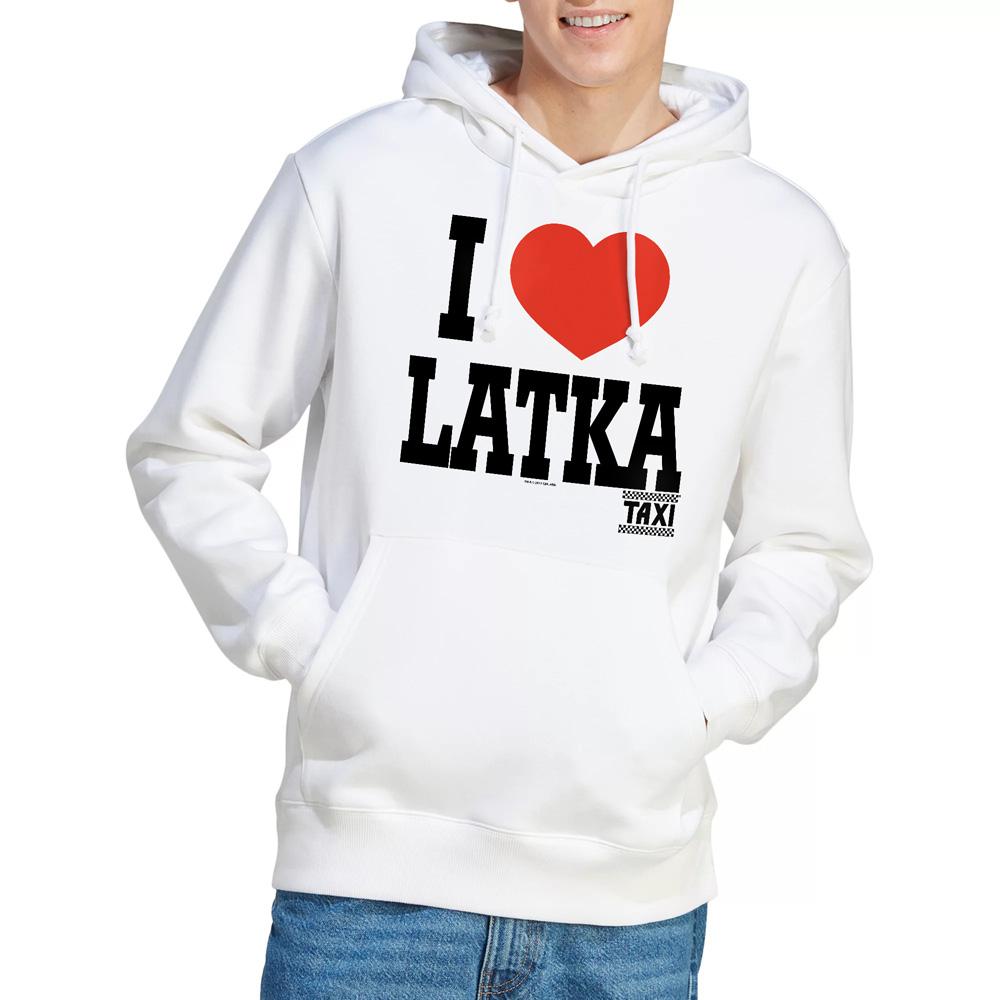 White - Lifestyle - TAXI Mens I Heart Latka Hoodie