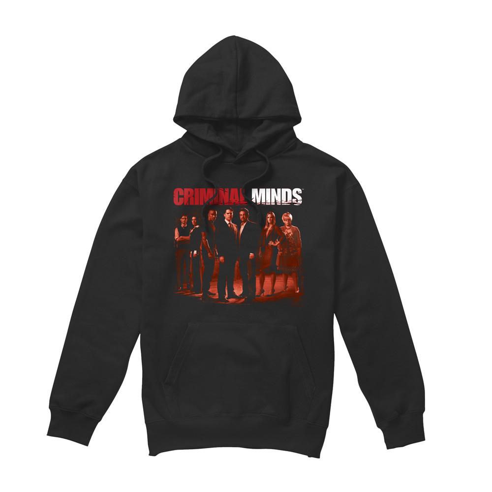 Black - Front - Criminal Minds Mens The Crew Hoodie